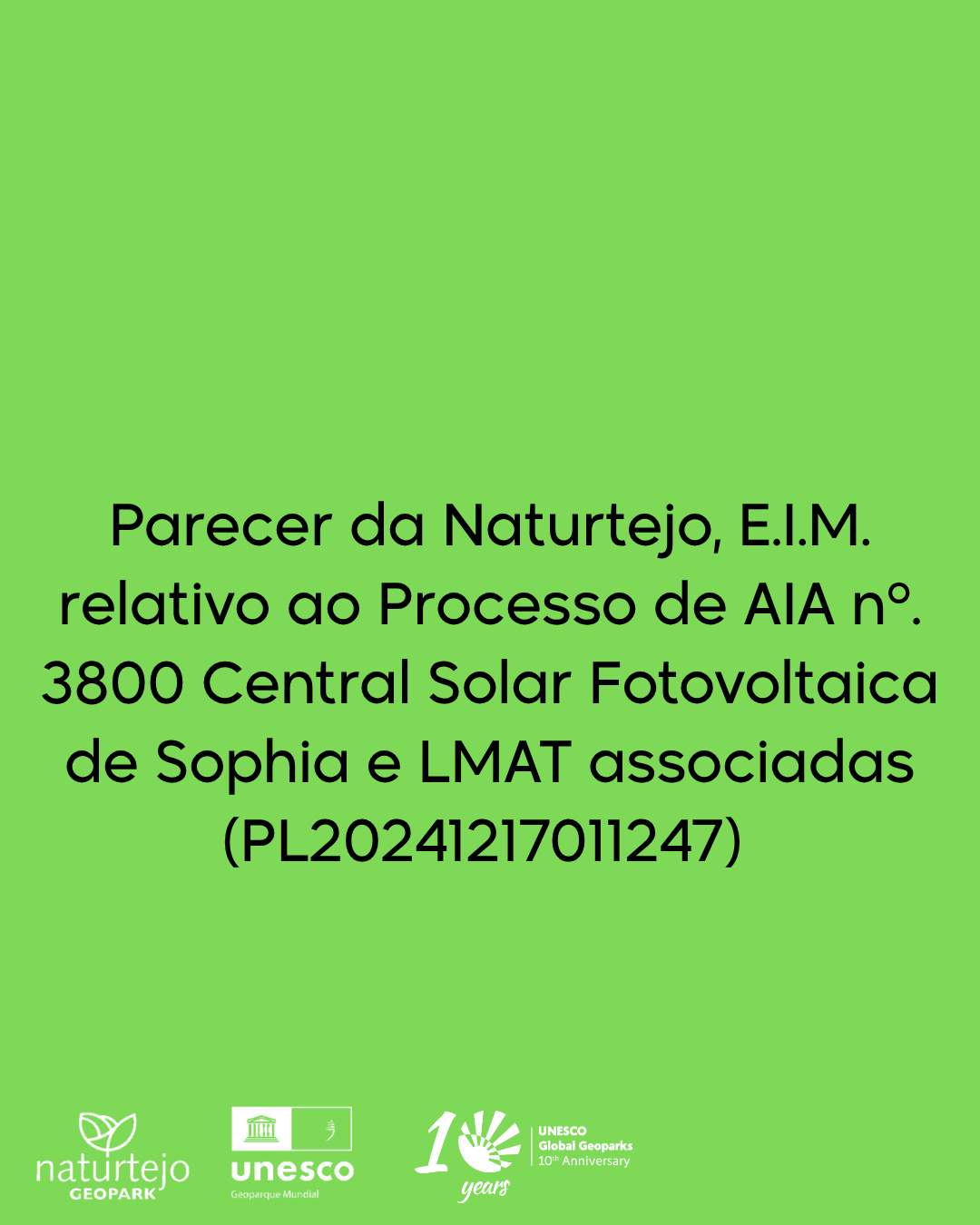 Parecer Central Fotovoltaica SOPHIA